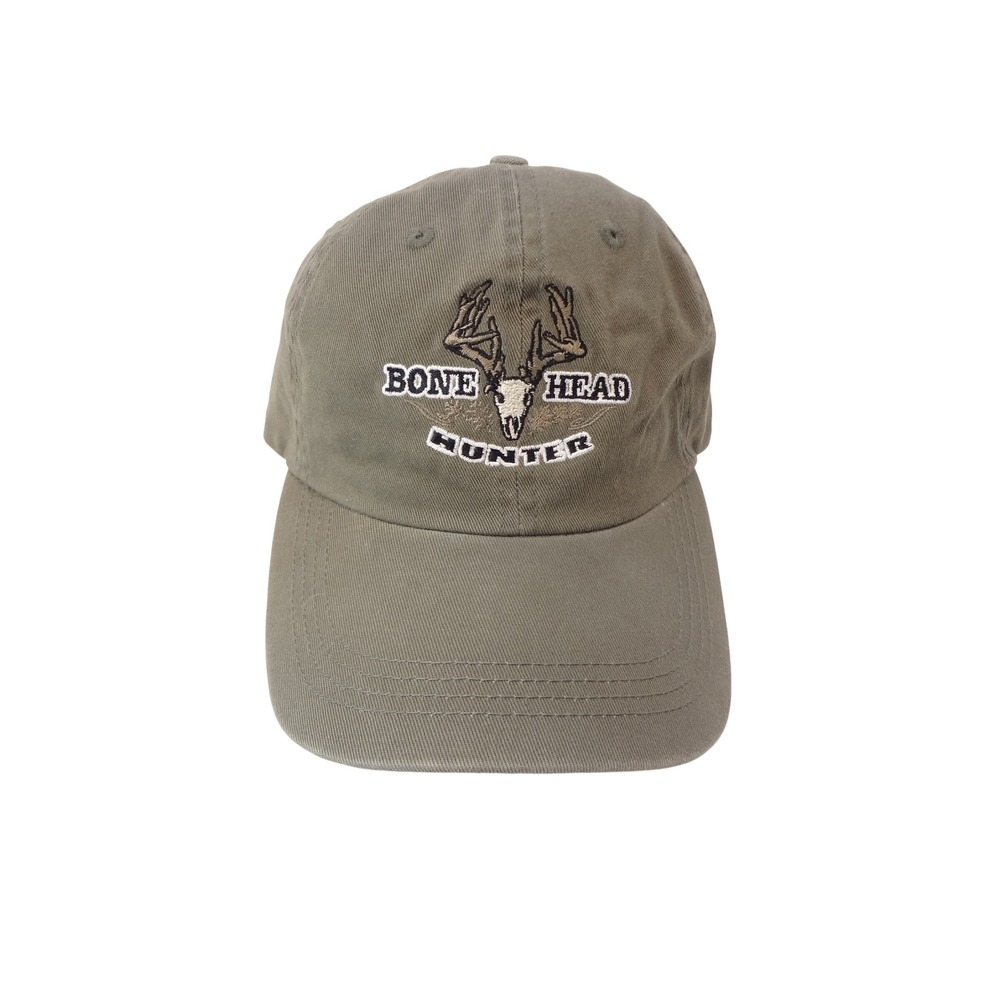 Legendary Whitetails Bone Head Hunter Hat Mens Green Excellent Strapback